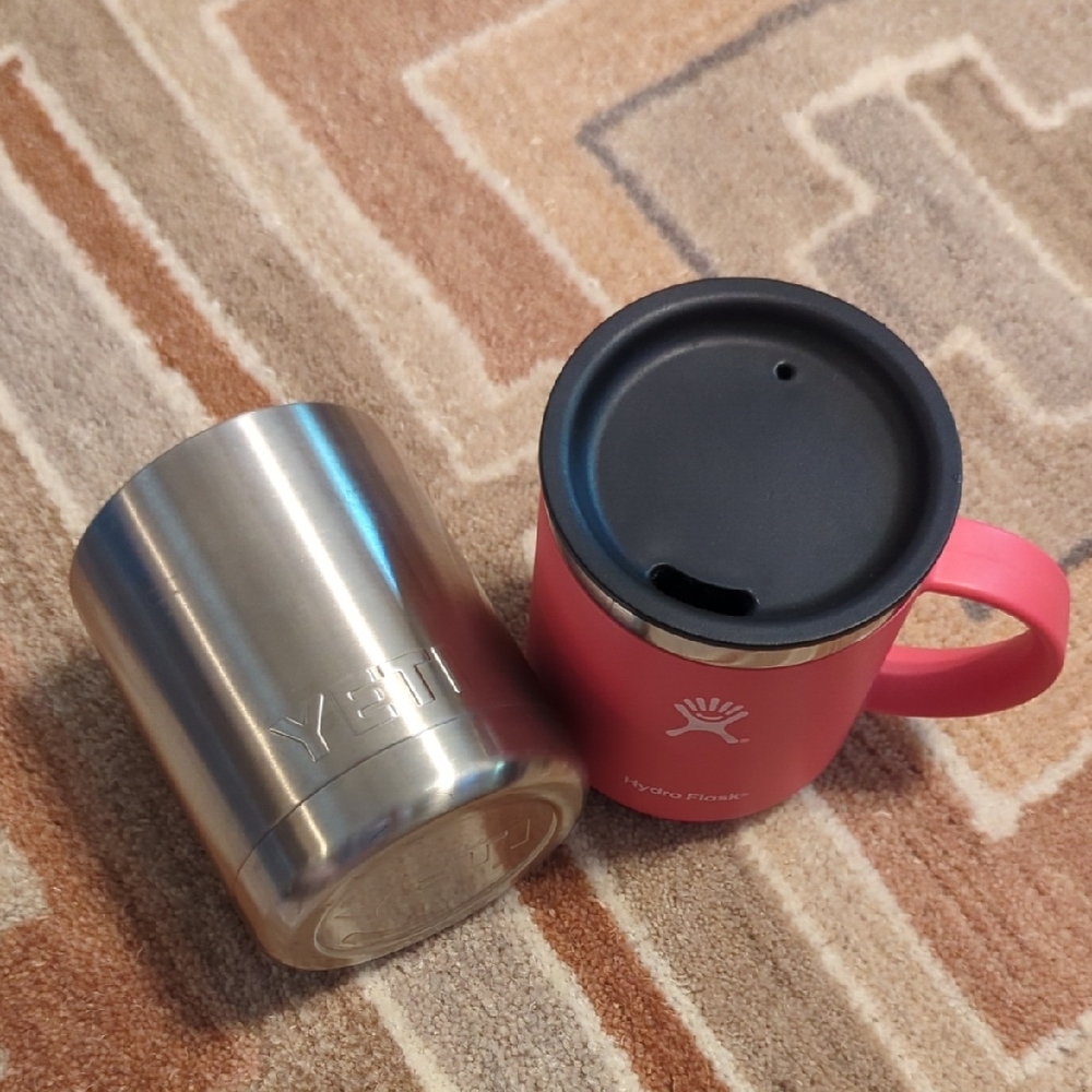 Yeti And Hydroflask 12oz Mugs Pink And Silver